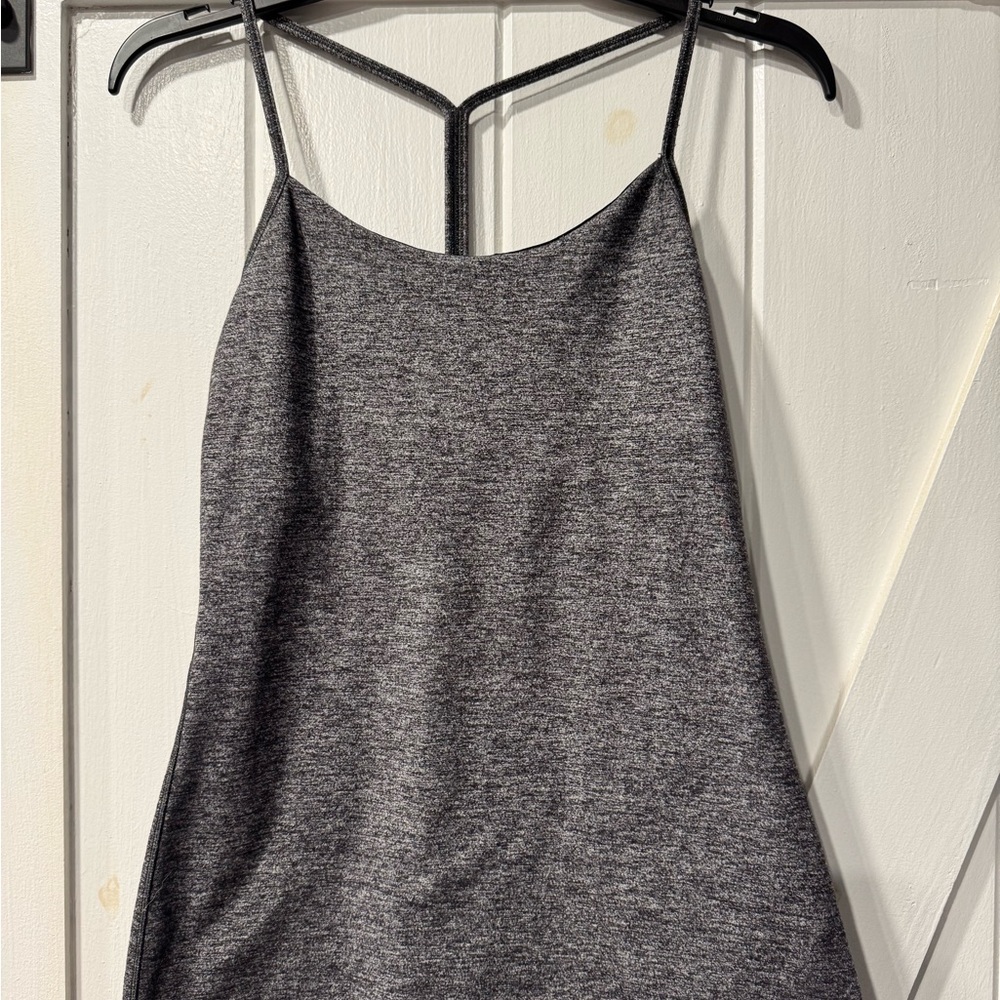 Lululemon Power Y Tank ~ Heather Gray / Charcoal Size 6